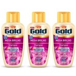 Ficha técnica e caractérísticas do produto Niely Gold Mega Brilho Shampoo 300ml - Kit com 03