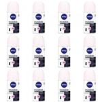Ficha técnica e caractérísticas do produto Nivea Black White Desodorante Rollon Feminino 50ml (Kit C/12)