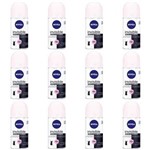 Ficha técnica e caractérísticas do produto Nivea Black & White Desodorante Rollon Feminino 50ml - Kit com 12