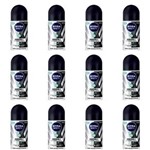 Ficha técnica e caractérísticas do produto Nivea Black & White Fresh Desodorante Rollon Masculino 50ml - Kit com 12