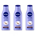 Ficha técnica e caractérísticas do produto Nivea Body Soft Milk Loção Hidratante 200ml (Kit C/03)