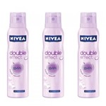 Ficha técnica e caractérísticas do produto Nivea Double Effect Violet Sense Desodorante Aerosol 150ml (Kit C/03)
