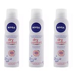 Ficha técnica e caractérísticas do produto Nivea Dry Comfort Desodorante Aerosol Feminino 150ml (kit C/03)