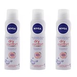 Ficha técnica e caractérísticas do produto Nivea Dry Comfort Desodorante Aerosol Feminino 150ml - Kit com 03
