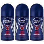Ficha técnica e caractérísticas do produto Nivea Dry Impact Desodorante Rollon Masculino 50ml (kit C/03)