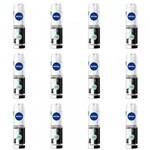 Ficha técnica e caractérísticas do produto Nivea Feminino Black White Fresh Desodorante Aerosol 150ml (Kit C/12)