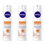 Ficha técnica e caractérísticas do produto Nivea Feminino Stress Protect Desodorante Aerosol 150ml (Kit C/03)