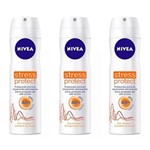 Ficha técnica e caractérísticas do produto Nivea Feminino Stress Protect Desodorante Aerosol 150ml - Kit com 03