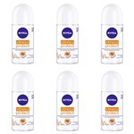Ficha técnica e caractérísticas do produto Nivea Feminino Stress Protect Desodorante Rollon 50ml (kit C/06)