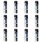 Ficha técnica e caractérísticas do produto Nivea For Men Black & White Fresh Desodorante Aerosol 150ml - Kit com 12