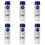Ficha técnica e caractérísticas do produto Nivea For Men Sensitive Protect Desodorante Aerosol 150ml - Kit com 06