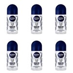 Ficha técnica e caractérísticas do produto Nivea For Men Sensitive Protect Desodorante Rollon 50ml - Kit com 06