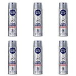 Nivea For Men Silver Protect Desodorante Aerosol 150ml (kit C/06)