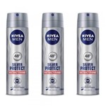 Ficha técnica e caractérísticas do produto Nivea For Men Silver Protect Desodorante Aerosol 150ml (Kit C/03)