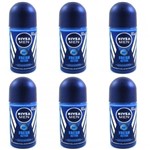Ficha técnica e caractérísticas do produto Nivea Fresh Active Desodorante Rollon Masculino 50ml (Kit C/06)