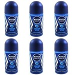 Ficha técnica e caractérísticas do produto Nivea Fresh Active Desodorante Rollon Masculino 50ml - Kit com 06