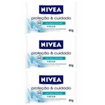 Nivea Fresh Sabonete Antibacteriano 85g (kit C/03)
