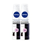 Ficha técnica e caractérísticas do produto Nivea Invisible Black White Desodorante Aerosol Feminino 2x150ml