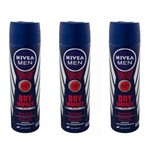 Ficha técnica e caractérísticas do produto Nivea Men Dry Impact Plus Desodorante Aerosol 150ml - Kit com 03