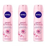 Ficha técnica e caractérísticas do produto Nivea Pearl Beauty Desodorante Aerosol 150ml (Kit C/03)