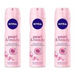 Ficha técnica e caractérísticas do produto Nivea Pearl Beauty Desodorante Aerosol 150ml - Kit com 03