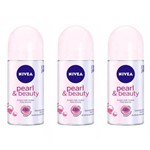 Nivea Pearl Beauty Desodorante Rollon 50ml (kit C/03)