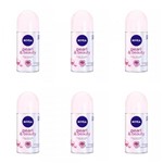 Ficha técnica e caractérísticas do produto Nivea Pearl Beauty Desodorante Rollon 50ml (Kit C/06)