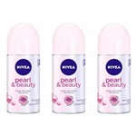 Ficha técnica e caractérísticas do produto Nivea Pearl Beauty Desodorante Rollon 50ml (Kit C/03)