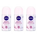 Ficha técnica e caractérísticas do produto Nivea Pearl Beauty Desodorante Rollon 50ml - Kit com 03