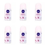 Ficha técnica e caractérísticas do produto Nivea Pearl Beauty Desodorante Rollon 50ml - Kit com 06