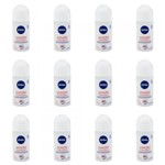 Ficha técnica e caractérísticas do produto Nivea Powder Confort Desodorante Rollon 50ml (Kit C/12)