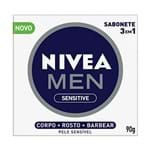 Ficha técnica e caractérísticas do produto Nivea Sabonete Men Sensitive, 3 em 1, 90g ,1 Peça