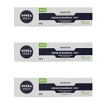 Ficha técnica e caractérísticas do produto Nivea Sensitive Creme de Barbear 65g - Kit com 03