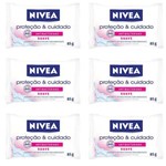 Nivea Suave Sabonete Antibacteriano 85g (kit C/06)