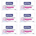 Ficha técnica e caractérísticas do produto Nivea Suave Sabonete Antibacteriano 85g (Kit C/06)