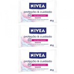 Ficha técnica e caractérísticas do produto Nivea Suave Sabonete Antibacteriano 85g (Kit C/03)