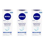 Ficha técnica e caractérísticas do produto Nivea Visage Hidratante Facial Peles Normais 50g - Kit com 03