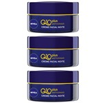 Ficha técnica e caractérísticas do produto Nivea Visage Q10 Plus Antissinais Creme Facial Noturno 50g (Kit C/03)