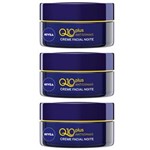 Ficha técnica e caractérísticas do produto Nivea Visage Q10 Plus Antissinais Creme Facial Noturno 50g - Kit com 03