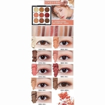 Ficha técnica e caractérísticas do produto NOVO 9 cores Glitter Paleta impermeável de longa duração Partido Makeup Palette Cosmetics