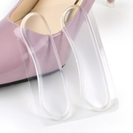 Ficha técnica e caractérísticas do produto Novo silicone em forma de T Palmilha Ortopédica Almofada Anti-deslizante Protetor de calcanhar do pé