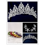 Nupcial Do Casamento De Cristal Flor Tiara Crown Pérola Rhinestone Faixa De Cabelo Headband Reino Unido