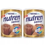 Nutren Senior Chocolate Suplemento Alimentar 370g 2 Unidades