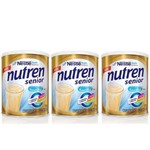 Ficha técnica e caractérísticas do produto Nutren Sênior Sabor Baunilha Nestlé 370g 3 Unidades