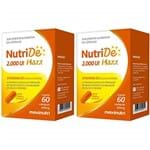 Ficha técnica e caractérísticas do produto NutriDê Maxx Vitamina D3 2000 UI - 2 Unidades de 60 Cápsulas - Maxinutri