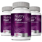 Ficha técnica e caractérísticas do produto Nutry Hair Vitamina para Cabelo - 03 Potes (Original)