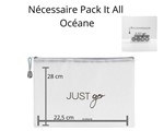 Ficha técnica e caractérísticas do produto Oceane Necessaire Pack It All Transparente G - Océane