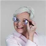 Ficha técnica e caractérísticas do produto Oculos Auxilio para Maquiagem Lupa com Led Aumento 3x Lente Gira para Sobrancelha