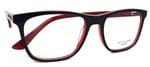 Óculos de Grau Atitude At6185 Acetato (Azul/Vermelho H01, 54-18-145)