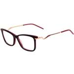 Óculos de Grau G23 Preto e Vermelho Brilho Hickmann Hi 6100